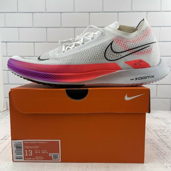 Nike Running Shoes Size 13 Mens ZoomX Streakfly 5K 10K Crimson Lightweight Race - Picture 11 of 11